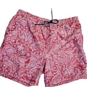 Tommy Hilfiger Swim Trunks Mens XL AOP Bandana Print Bathing Suit Americana Prep